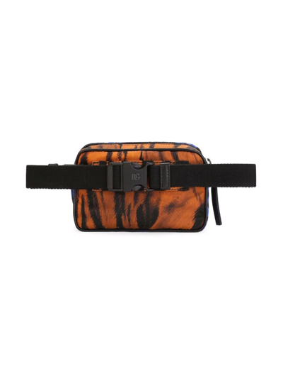 Shop Dolce & Gabbana Tiger-print Belt Bag In Black