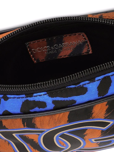 Shop Dolce & Gabbana Tiger-print Belt Bag In Black