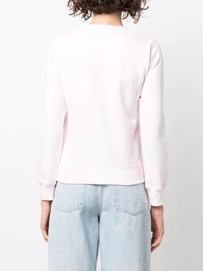 Shop Apc Rue Madame Paris Cotton Sweatshirt In Pink
