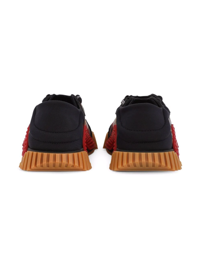 Dolce & Gabbana Ns1 Slip-on Sneakers With Tiger Print In Black