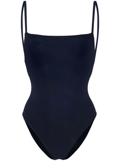Shop Lido Strap Detail Swimsuit In Blue