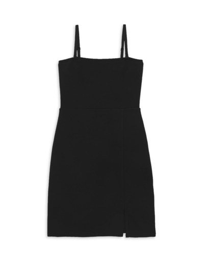 Shop Katiej Nyc Girl's Cali Sheath Dress In Black