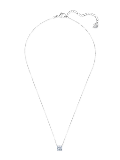Shop Swarovski Women's Attract Rhodium-plated  Crystal Necklace In Neutral