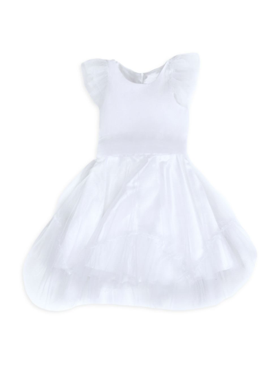 Shop Zoe Little Girl's & Girl's Sadie Tulle Dress In White