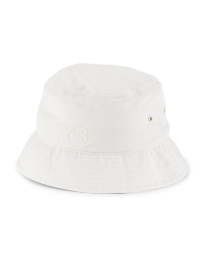 Shop Y-3 Men's Logo Bucket Hat In Talc