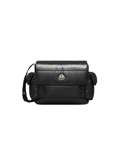 Moncler Padded Logo Baby Changing Bag In Black | ModeSens