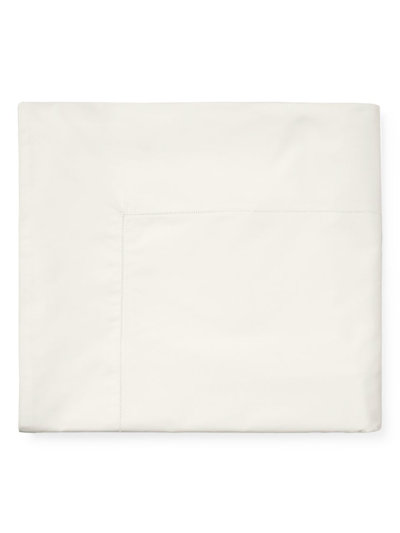 Shop Sferra Giza 45 Percale Queen-size Flat Sheet In Ivory