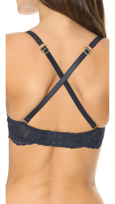 Shop Stella Mccartney New Stella Strapless Bra In Night Sky;light Rose