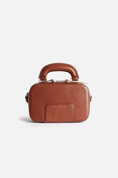 Shop Ami Alexandre Mattiussi Case Bag In Brown
