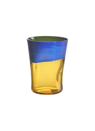 Shop Nason Moretti Dandy Wine Glass - Blue/yellow