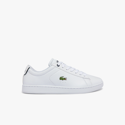 Shop Lacoste Men's Carnaby Bl Leather Sneakers - 9 In White