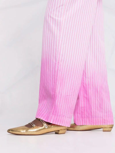 Shop Marni Gradient-effevt Trousers In Pink
