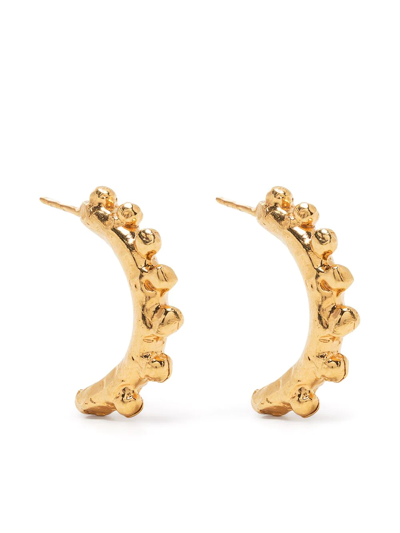 Shop Alighieri The Ancestor Half-hoop Earrings In Gold