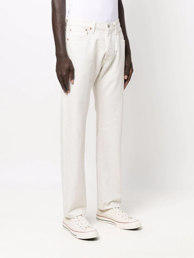 Shop Levi's My Candy Mid-rise Straight-leg Jeans In Neutrals
