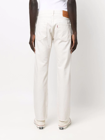 Shop Levi's My Candy Mid-rise Straight-leg Jeans In Neutrals