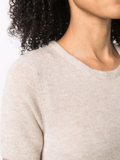 Liska Double-layer Merino-cashmere Cardigan In Neutrals