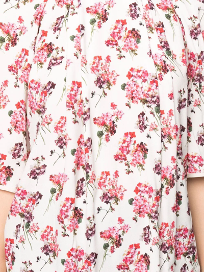 Shop Antonio Marras Short-sleeve Floral Blouse In White