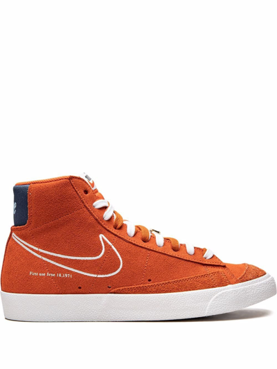 Shop Nike Blazer Mid '77 "first Use/orange" Sneakers
