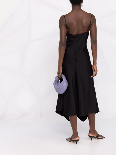 Shop Jonathan Simkhai Cowl-neck Slip Dress In Black