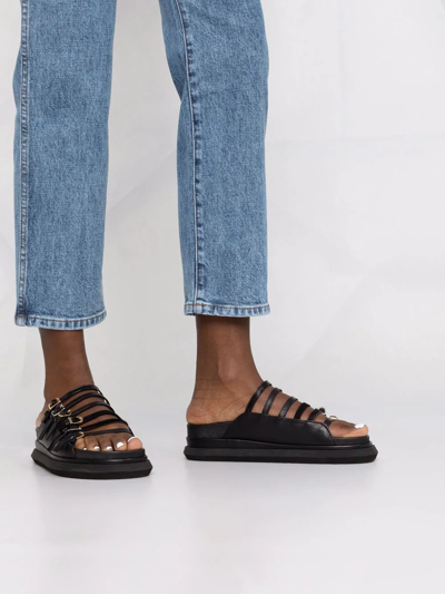 Shop Khaite Abigail High-waisted Straight Leg Jeans In Blue