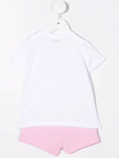 Msgm Logo-print Short Sets In White