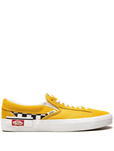 Shop Vans Slip-on Cap Sneakers In Yellow