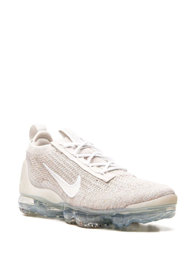 Shop Nike Air Vapormax 2021 Flyknit Sneakers In Neutrals