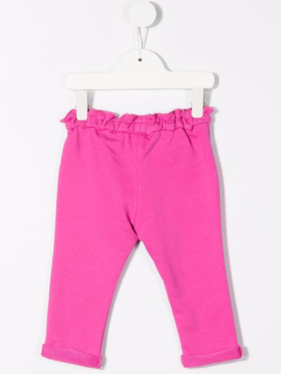 Shop Givenchy Logo-print Cotton Track Pants In Pink