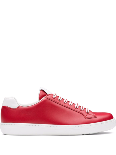 Shop Church's Boland Plus 2 Leather Sneakers In Red