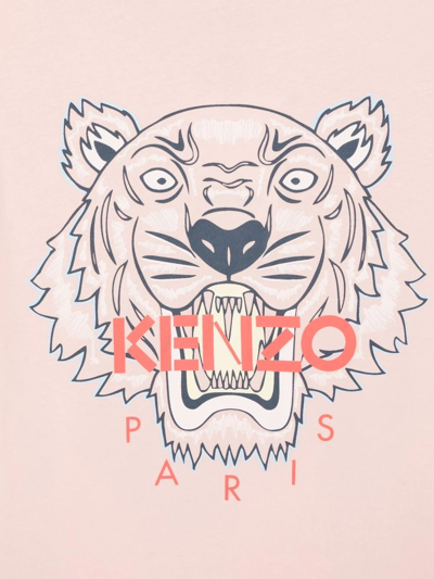 Shop Kenzo Logo-print Short-sleeve T-shirt In Pink