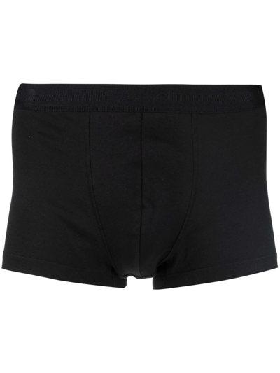 Shop Brioni Elasticated-waistband Boxers In Black