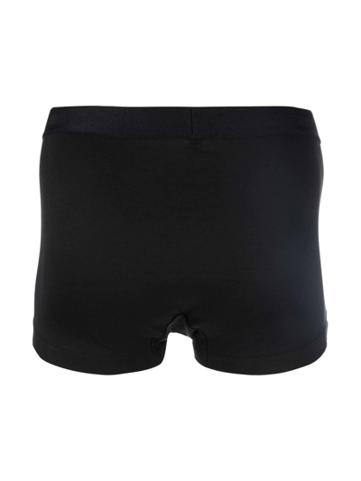 Shop Brioni Elasticated-waistband Boxers In Black