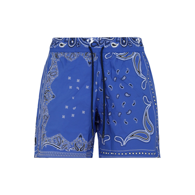 Shop Etro Swimshorts Swimwear In Blue