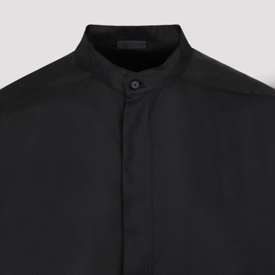 Shop Fear Of God Viscose And Silk Shirt In Black