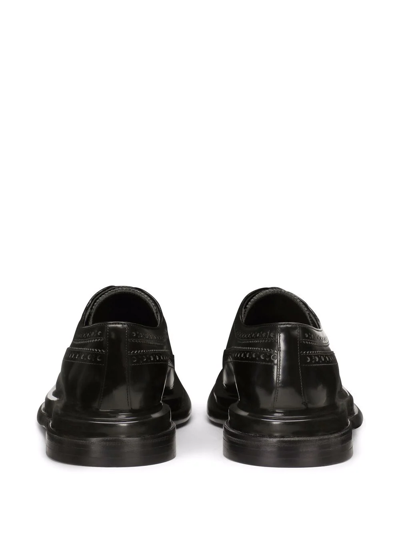 Shop Dolce & Gabbana Lace-up Brogues In Black