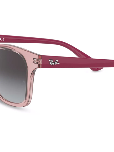 Ray Ban Rb9071s Rectangle Frame Sunglasses In Grey