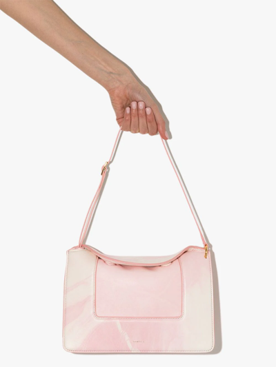 Shop Wandler Penelope Tie-dye Shoulder Bag In Pink