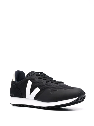 Veja Man Sneakers Black Size 10 Textile Fibers In Black