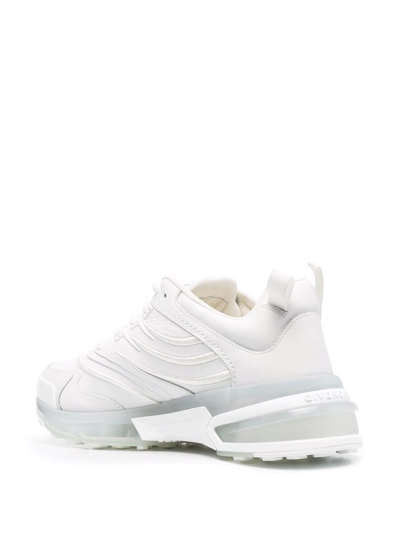 Givenchy Graffiti-logo Lace-up Sneakers In White