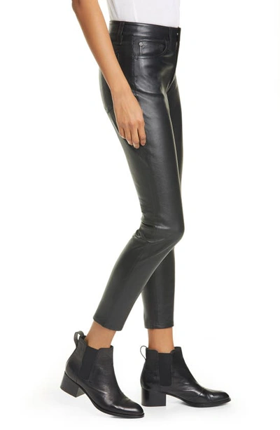 Shop Rag & Bone Nina High Waist Skinny Leather Pants In Blk