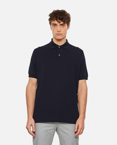 Paul Smith Cotton Polo Shirt In Black