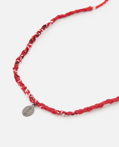Shop Mikia Bandana Necklace In Red