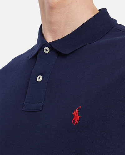 Shop Polo Ralph Lauren Ralph Lauren Cotton Polo Shirt In Blue