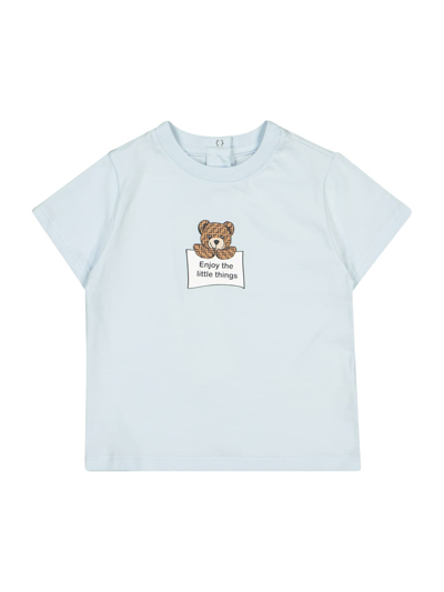 Shop Fendi Kids T-shirt For Boys In Blue