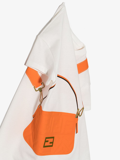 Fendi Kids' Trompe L'oeil Bag Graphic Tee In White