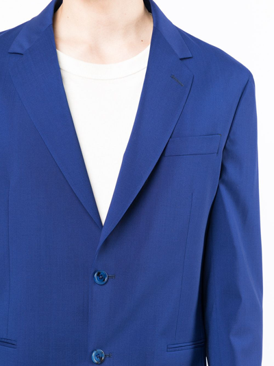 Shop Paul Smith Single-breasted Blazer In Blue