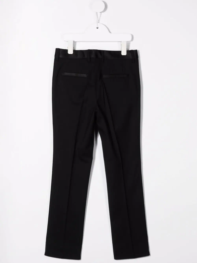 Shop Dolce & Gabbana Straight-leg Tailored Trousers In Black