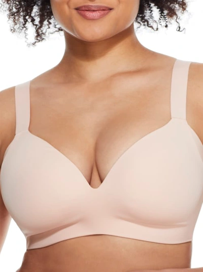 Shop Le Mystere 360 Smoother Wire-free T-shirt Bra In Clay