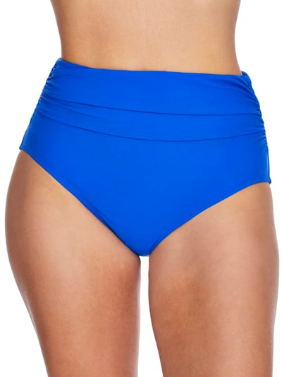 Shop Profile By Gottex Tutti Frutti High-waist Bikini Bottom In Cobalt