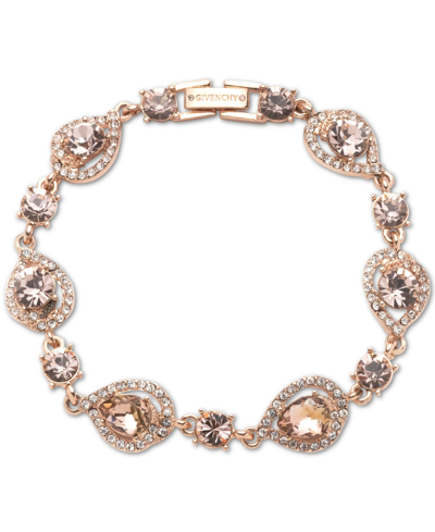Shop Givenchy Pear-shape Crystal Orbital Flex Bracelet In Pink